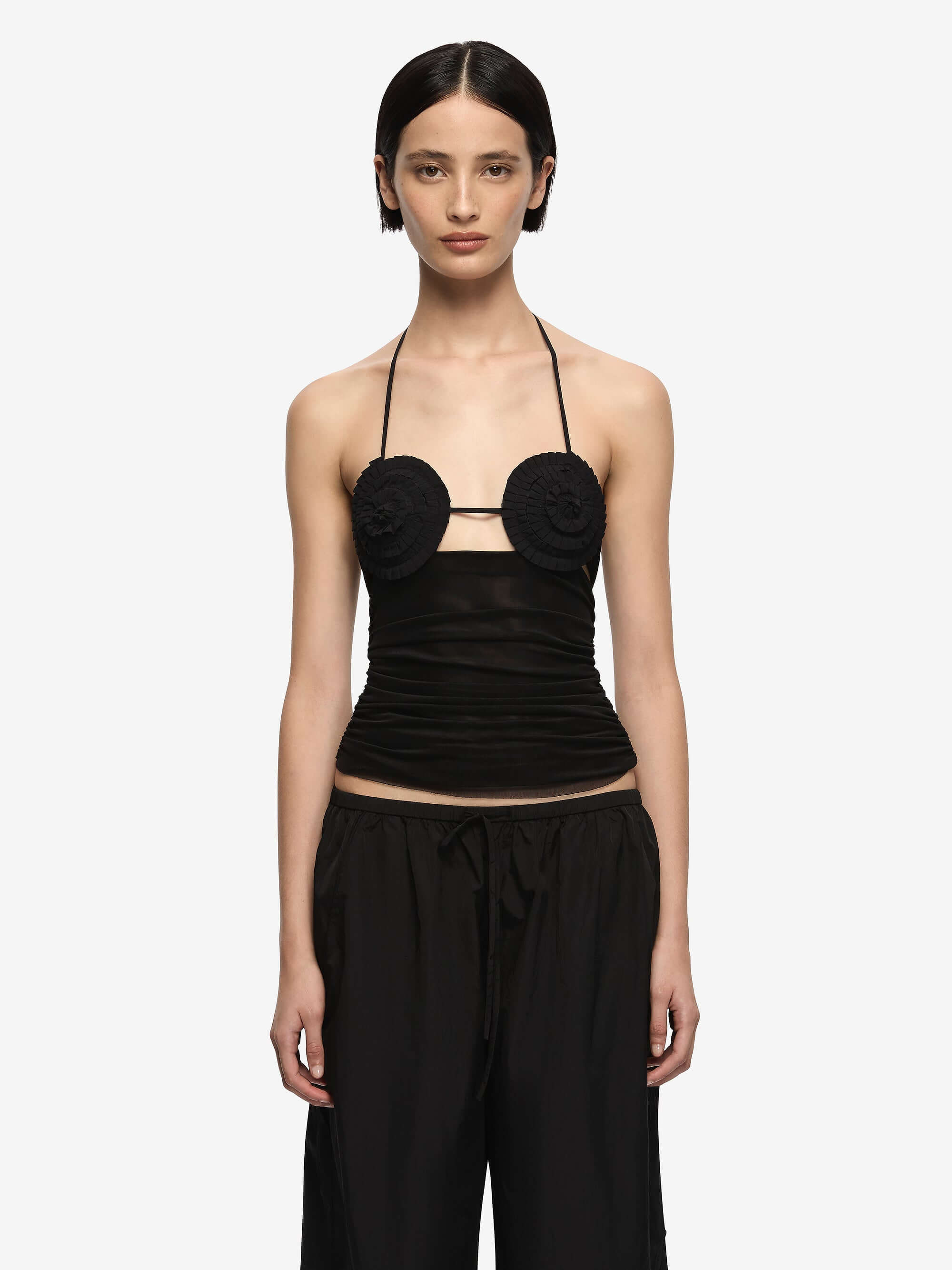 DELILA SPIRAL TOP - BLACK – BEC + BRIDGE US