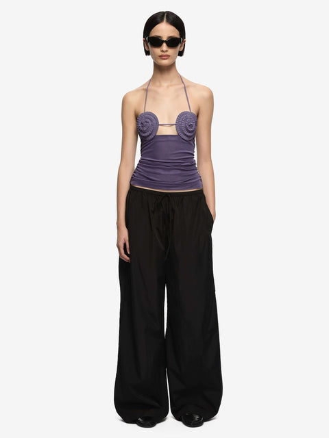 DELILA SPIRAL TOP - AMETHYST