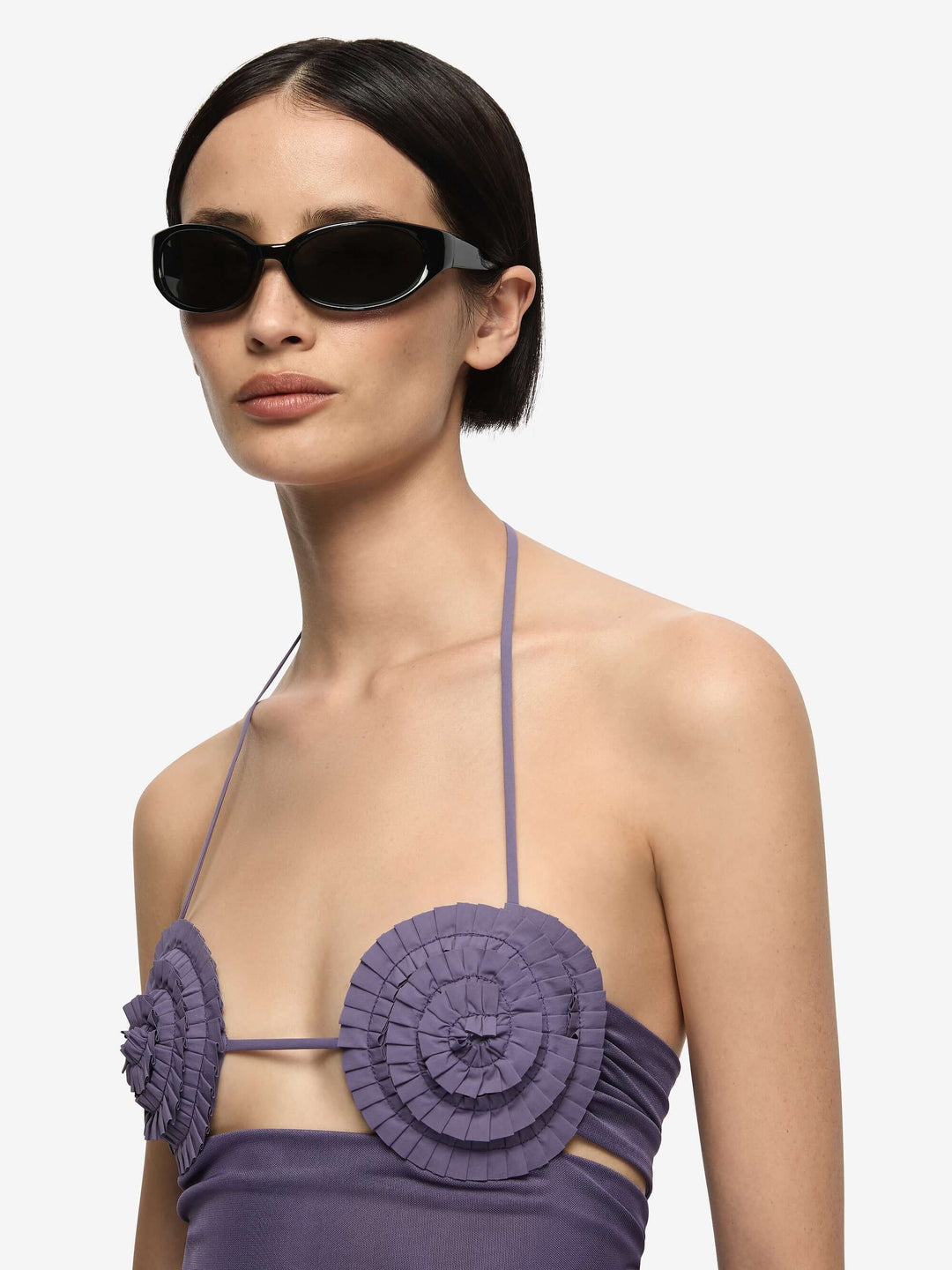 DELILA SPIRAL TOP - AMETHYST