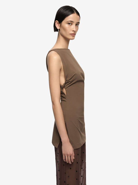DOMENIC BOATNECK TOP - MILK CHOCOLATE