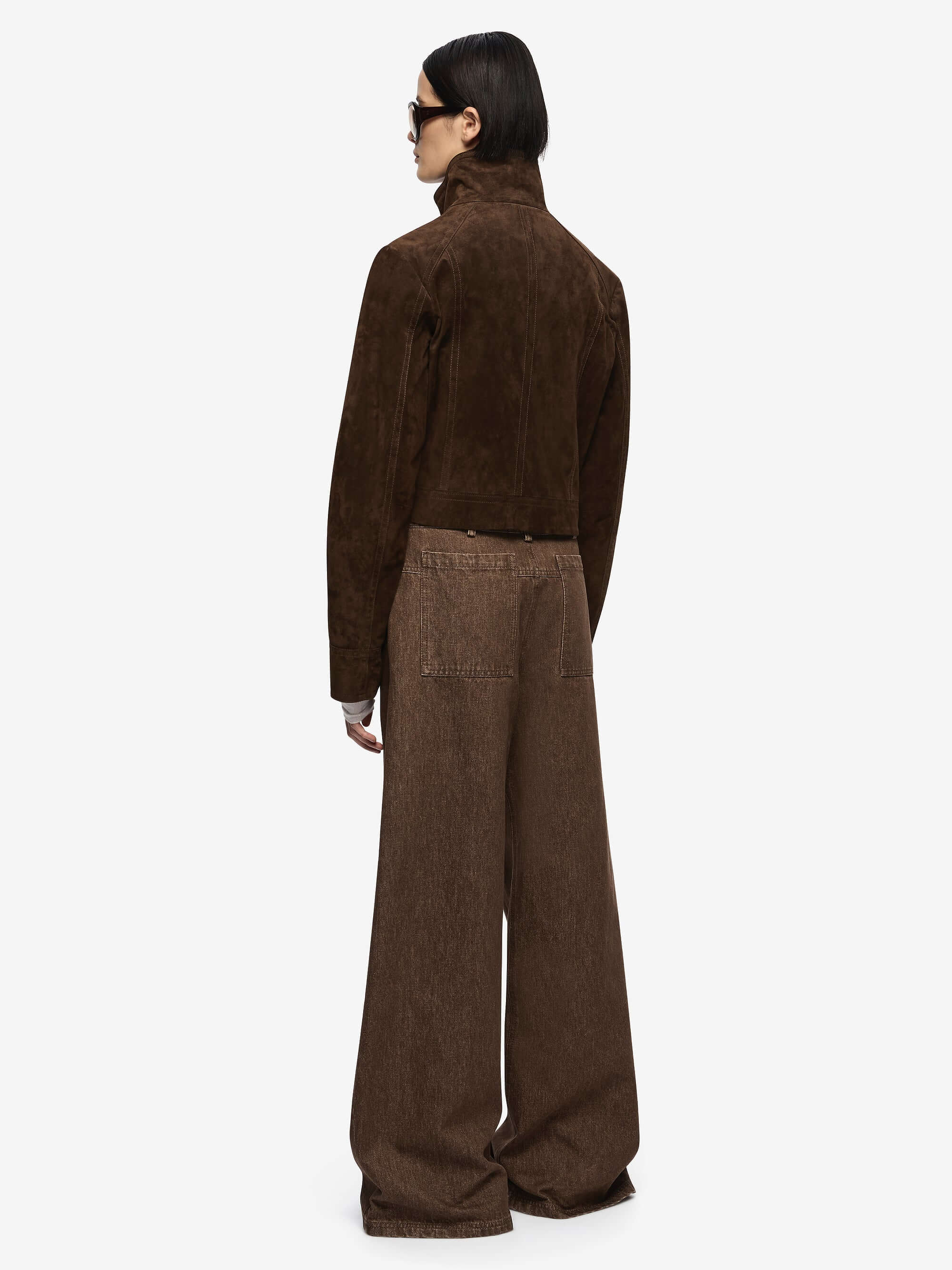 treat ürself retrolacejacket brown HUNTER SUEDE JACKET - DARK CHOCOLATE – BEC + BRIDGE US