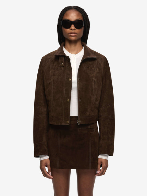 HUNTER MINI SKIRT - DARK CHOCOLATE