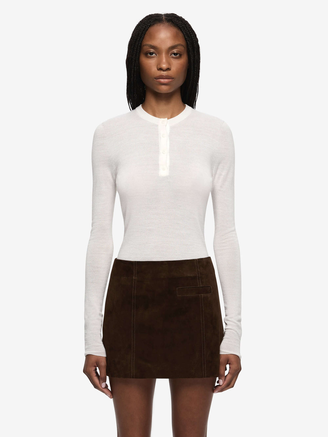 RUE LONG SLEEVE TOP - IVORY
