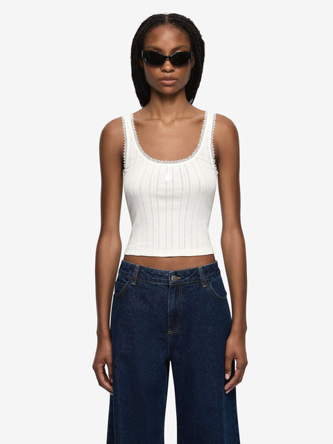 LACIE TANK - IVORY