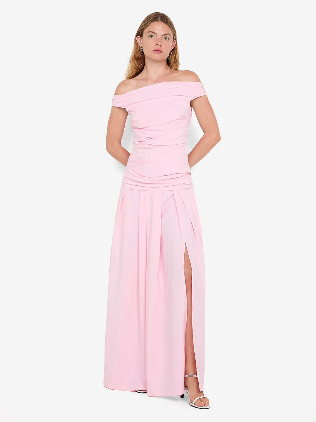 APOLLINE MAXI DRESS - POWDER PINK