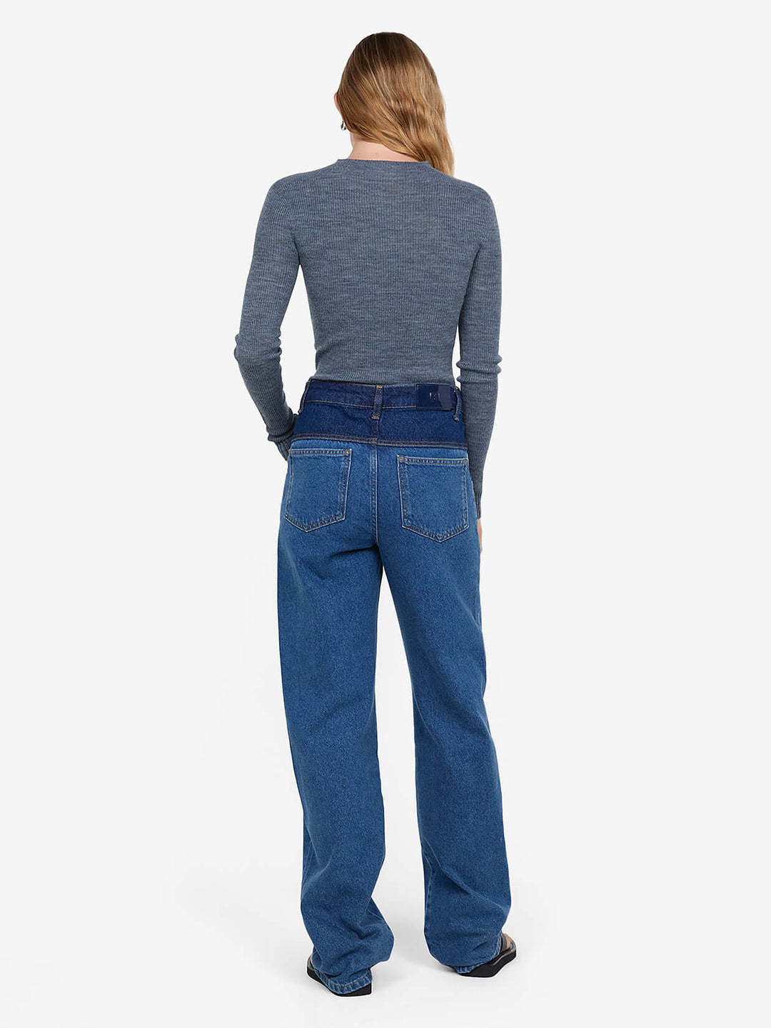 JONI LONG SLEEVE TOP - GREY