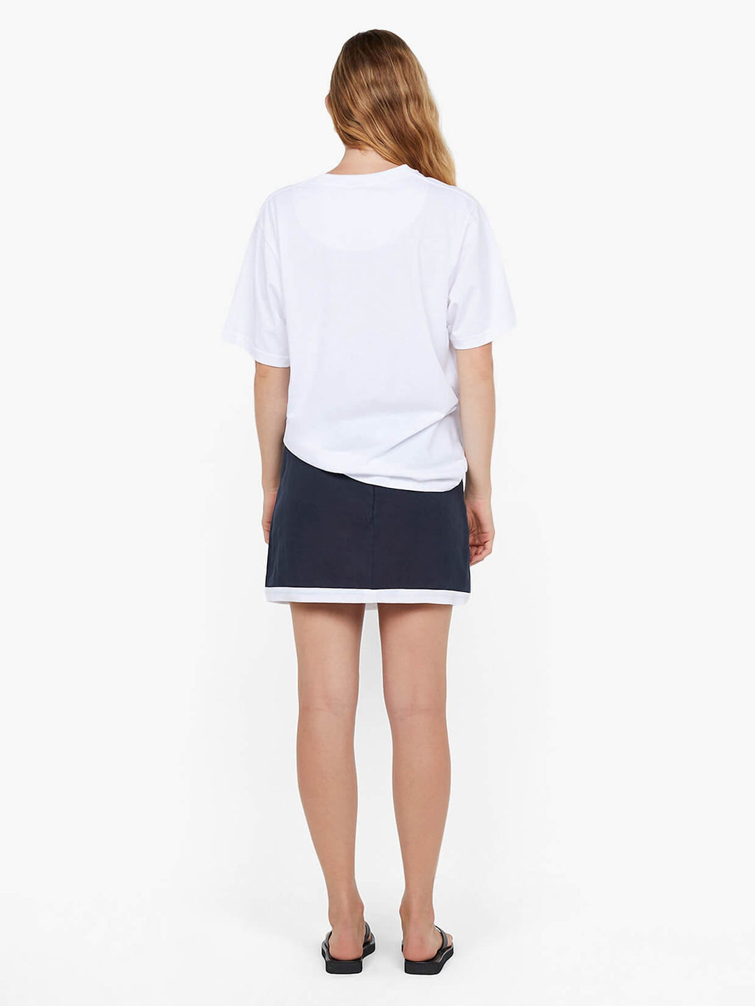 ELYCE MINI SKIRT - INK/WHITE