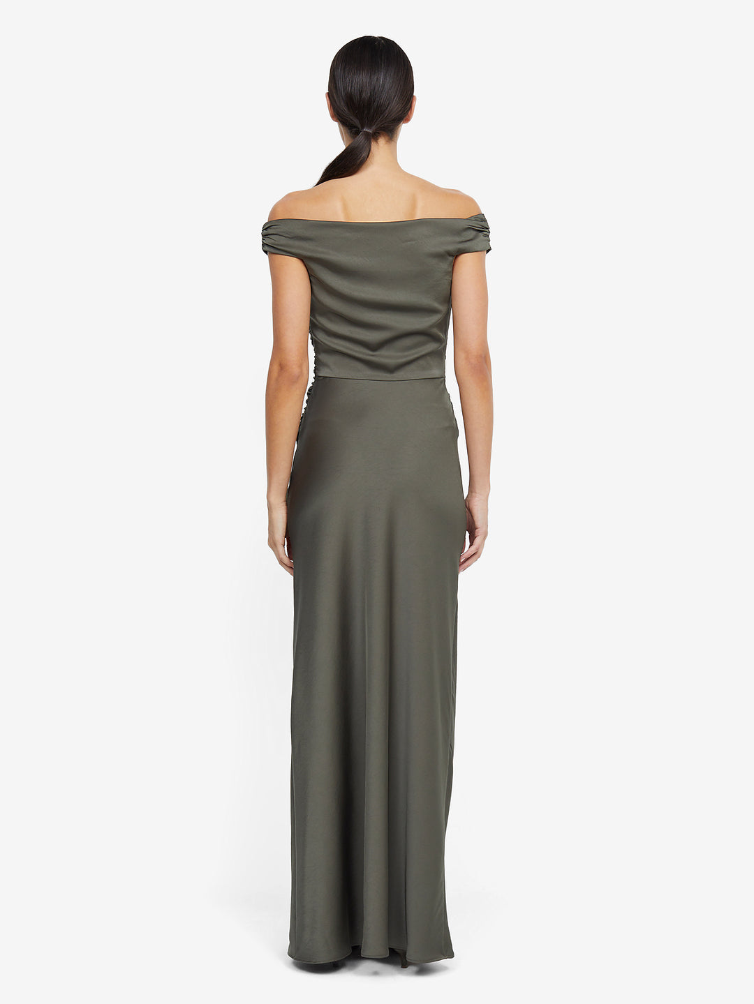 Eternity Off Shoulder Maxi in Dark Willow - BEC + BRIDGE BEC + BRIDGE US Eternity Off Shoulder Maxi in Dark Willow - BEC + BRIDGE BEC + BRIDGE US