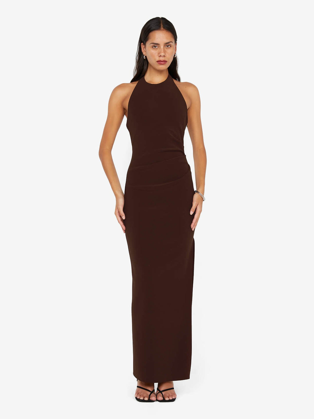 Asta Maxi Dress in Dark Chocolate - BEC + BRIDGE 12 Asta Maxi Dress in Dark Chocolate - BEC + BRIDGE 12