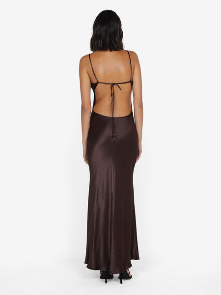 Cedar City Maxi Dress in Dark Chocolate