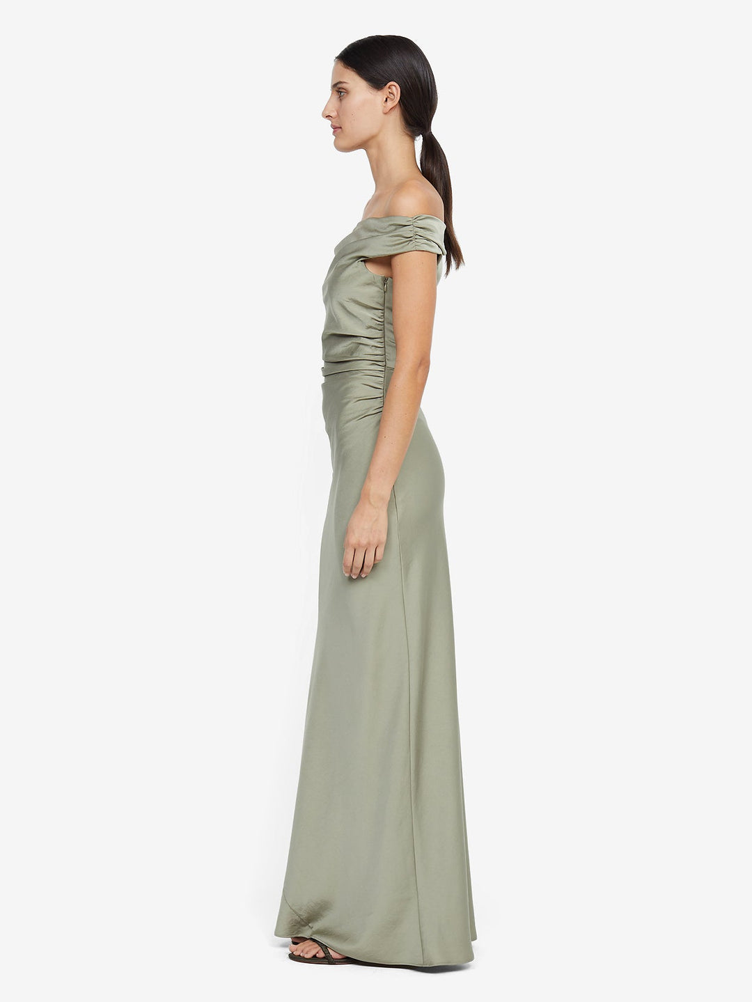 Eternity Off Shoulder Maxi in Sage