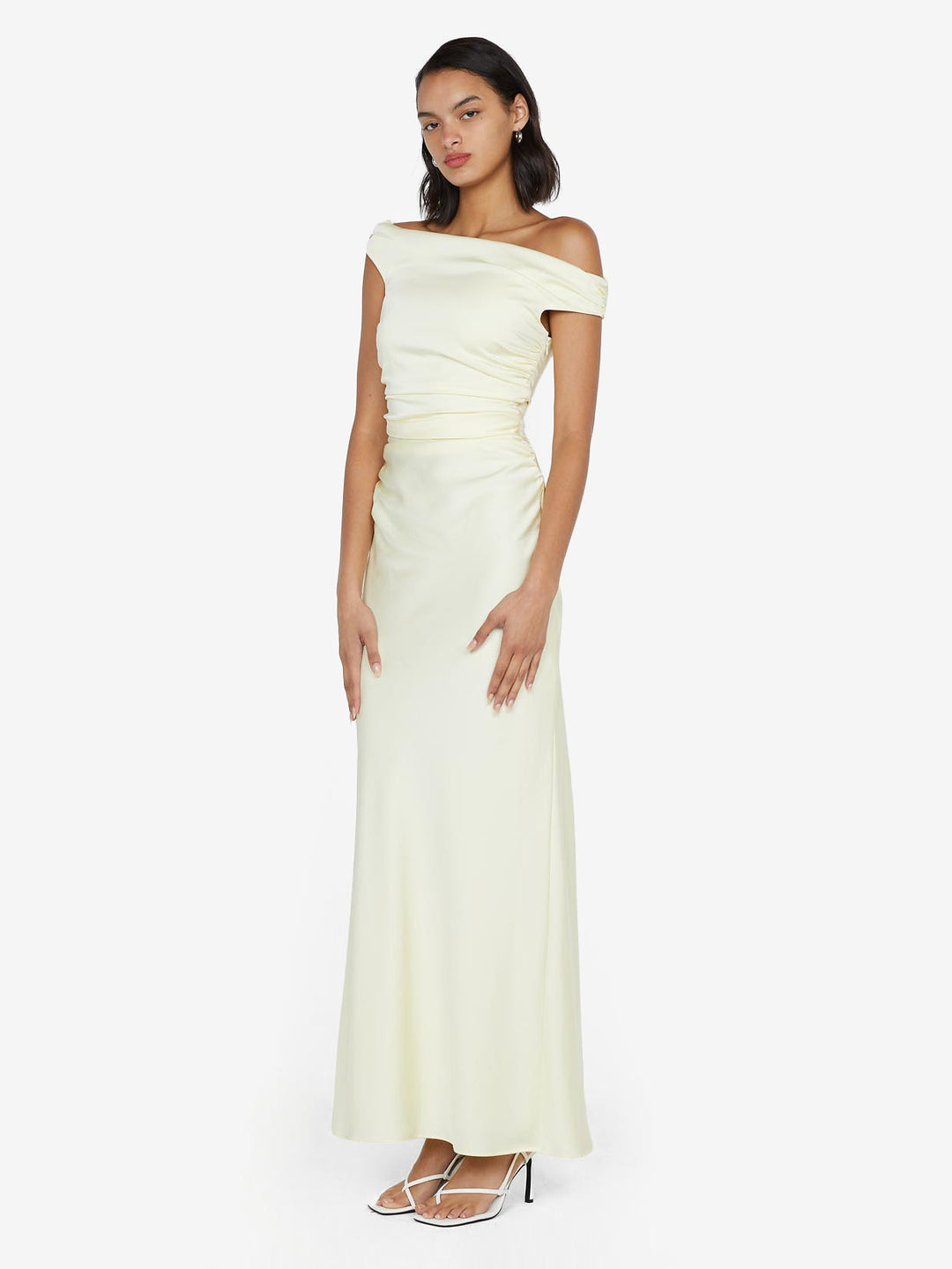 ETERNITY OFF SHOULDER MAXI - ICE YELLOW