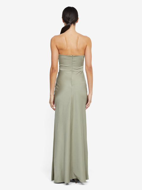 ETERNITY STRAPLESS MAXI DRESS - SAGE