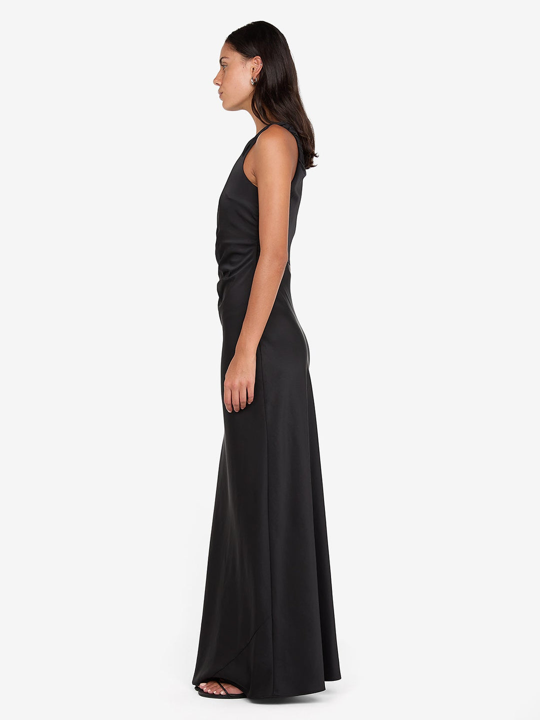 LUNETTA TWIST STRAP DRESS - BLACK
