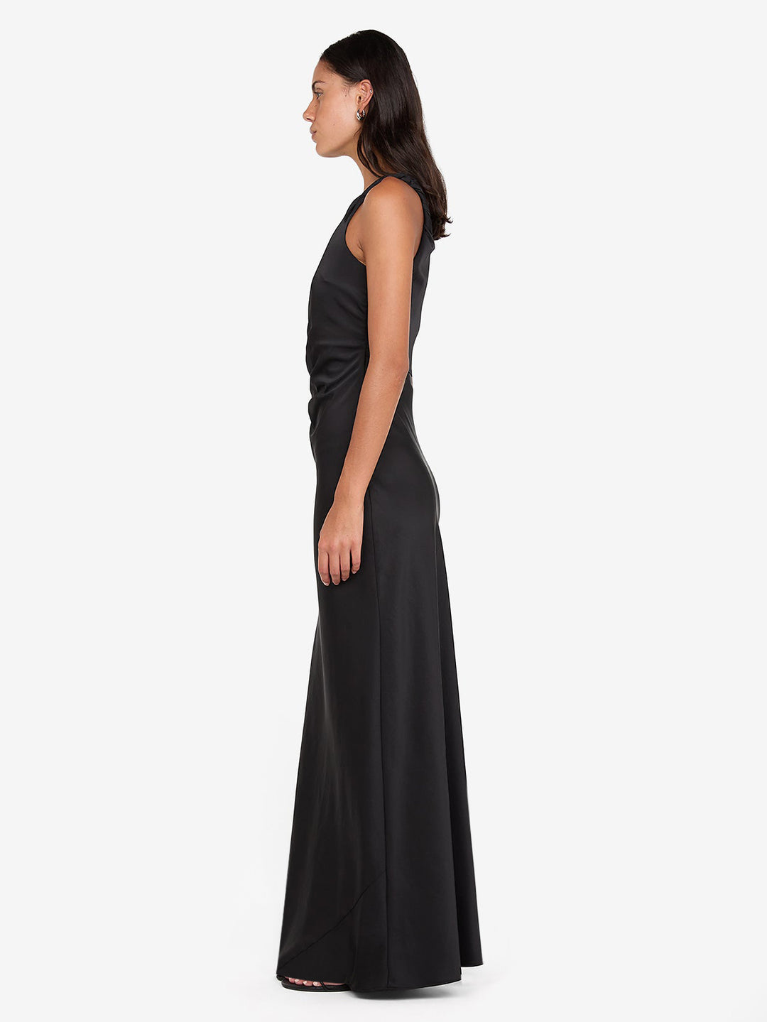 LUNETTA TWIST STRAP DRESS - BLACK