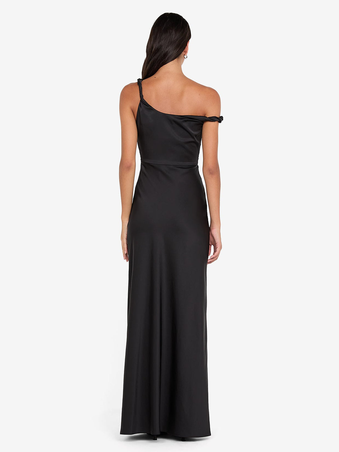 LUNETTA TWIST STRAP DRESS - BLACK