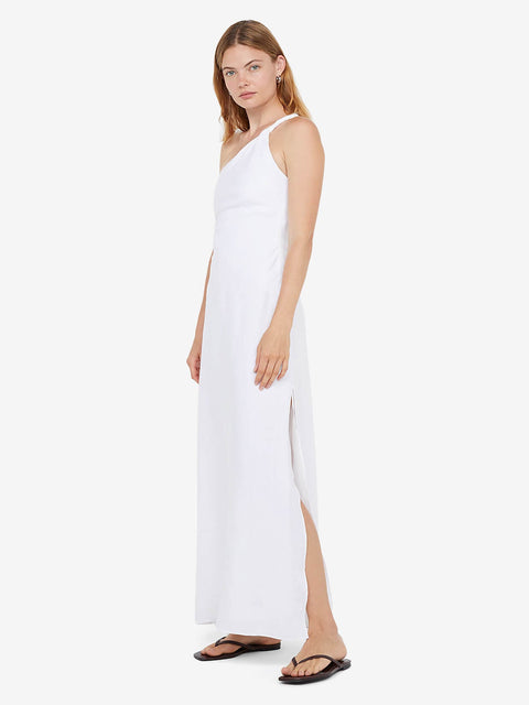 MELANIE ASYM MAXI DRESS - WHITE