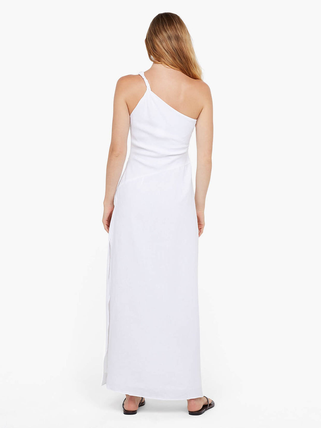 MELANIE ASYM MAXI DRESS - WHITE