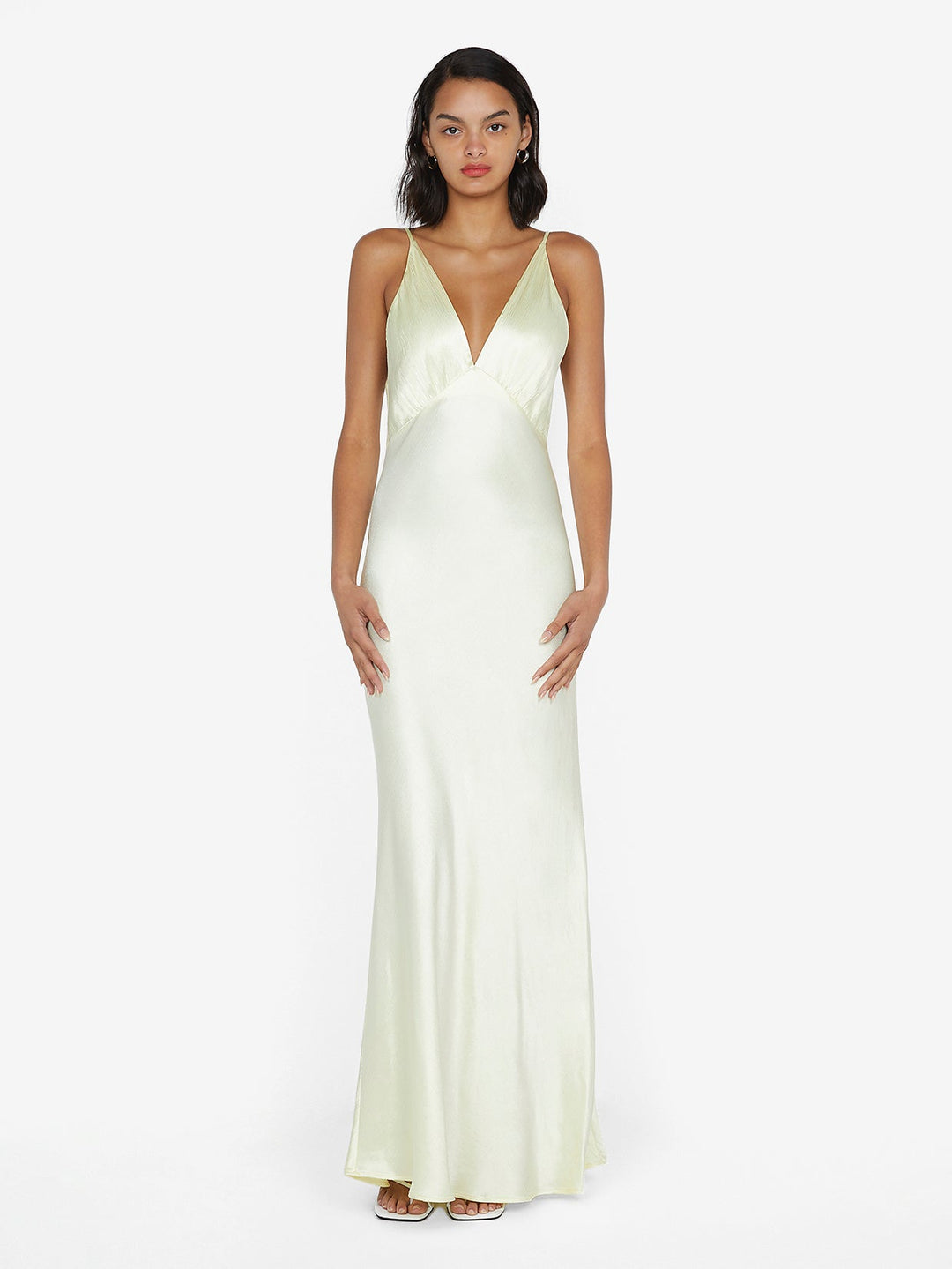 MOON DANCE V MAXI DRESS - ICE YELLOW