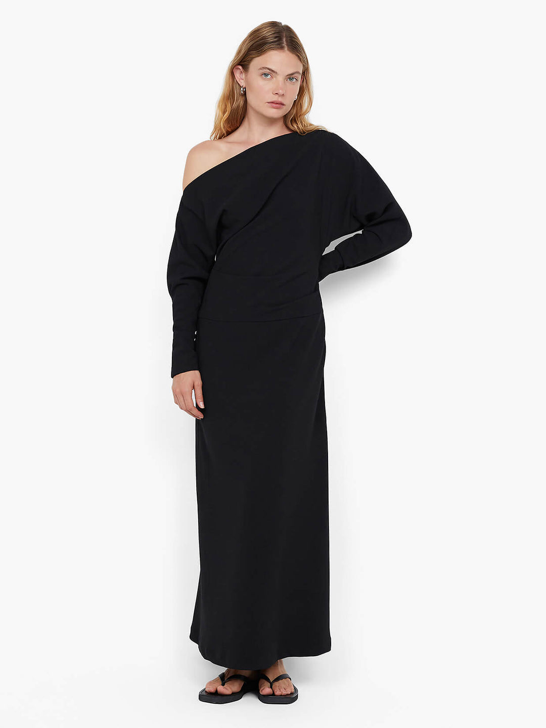 Ottie Asym Maxi Dress in Black - BEC + BRIDGE 12