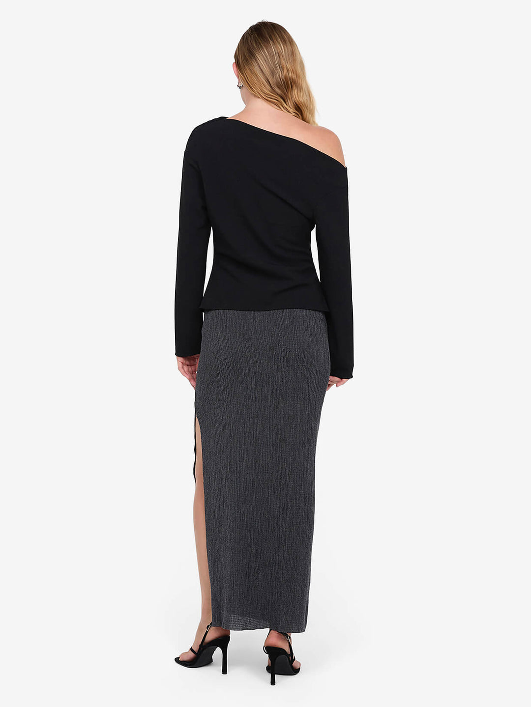 OTTIE ASYM TOP - BLACK