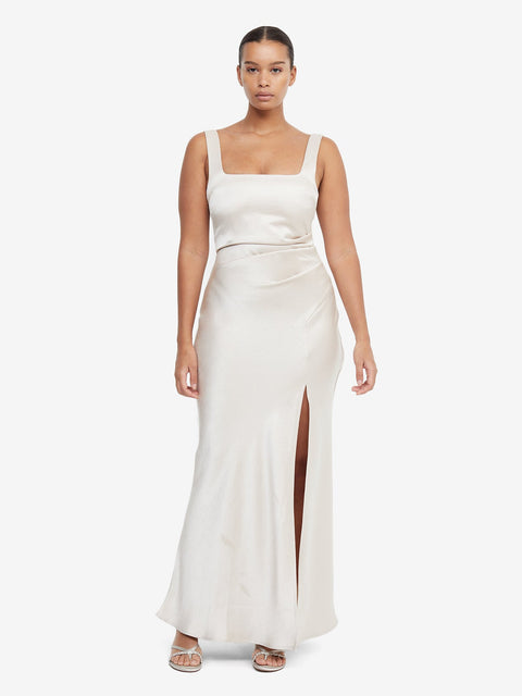 THE DREAMER SQUARE NECK DRESS - SAND