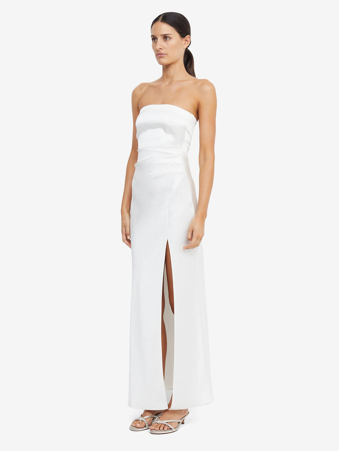 THE DREAMER STRAPLESS DRESS - IVORY