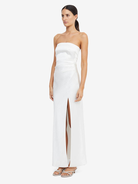 THE DREAMER STRAPLESS DRESS - IVORY