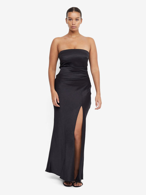 THE DREAMER STRAPLESS DRESS - BLACK