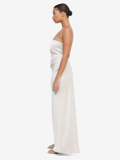THE DREAMER STRAPLESS DRESS - SAND