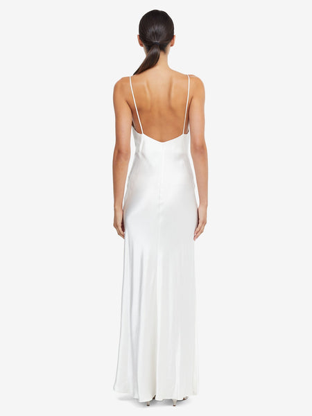 bec and bridge white maxi dress + - ANIA HALTER - IVORY back look BEC + BRIDGE Franca Halter