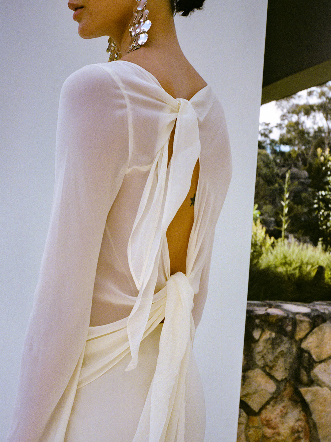 AMANDA LONG SLEEVE MAXI DRESS - LEMON SORBET