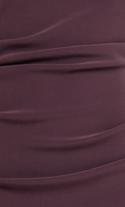 ANDY ASYM MIDI DRESS - PLUM