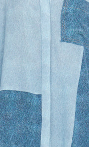 DUSTIN OVERSIZED SHIRT - SPLICED DENIM