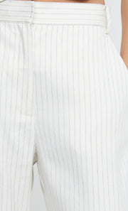 LOU PINSTRIPE PANT - IVORY PINSTRIPE
