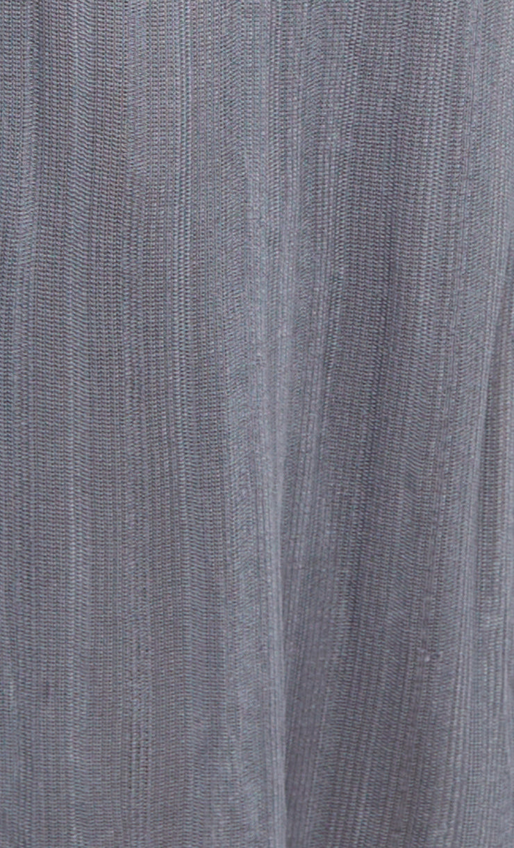 CONNER HALTER KNIT MAXI DRESS - CHARCOAL