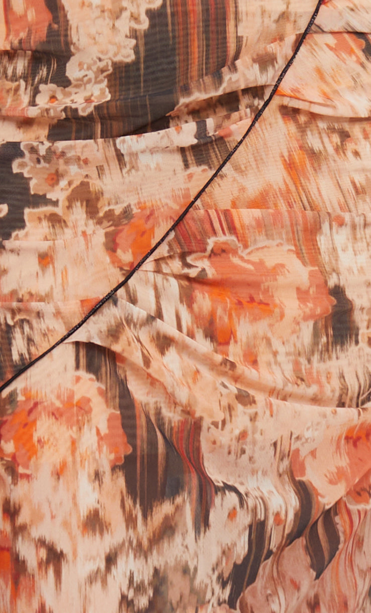 AVERIL TEE MAXI DRESS - GLITCH FLORAL