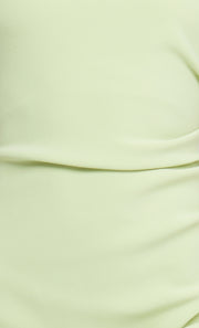 KARINA TUCK MIDI DRESS - LIME