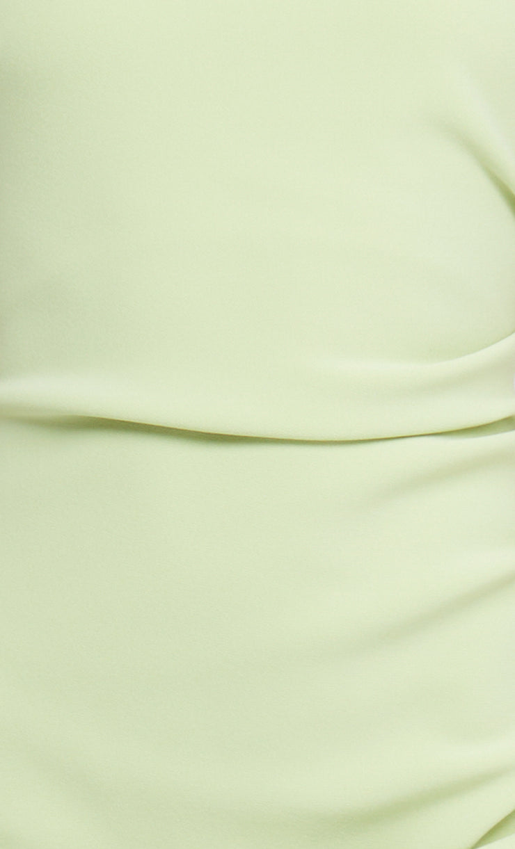 KARINA TUCK MIDI DRESS - LIME