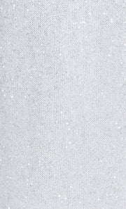 SADIE SPLIT KNIT MIDI DRESS - CRYSTAL