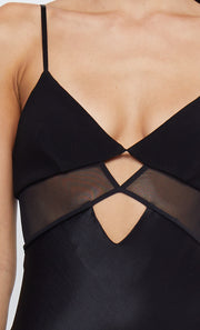 ASHTON CUT OUT MAXI DRESS - BLACK