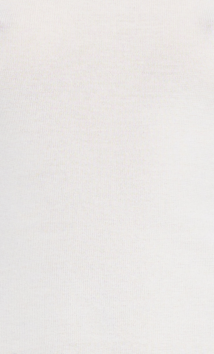 CASPIAN KNIT TOP - MILK