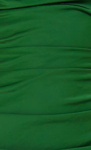 ULA ASYM MAXI DRESS - PINE GREEN