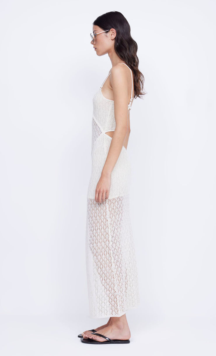 BREEZE BACKLESS KNIT MAXI DRESS - IVORY