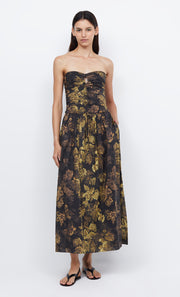 PALMER STRAPLESS MAXI - JASPER FLORAL