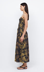 PALMER STRAPLESS MAXI - JASPER FLORAL