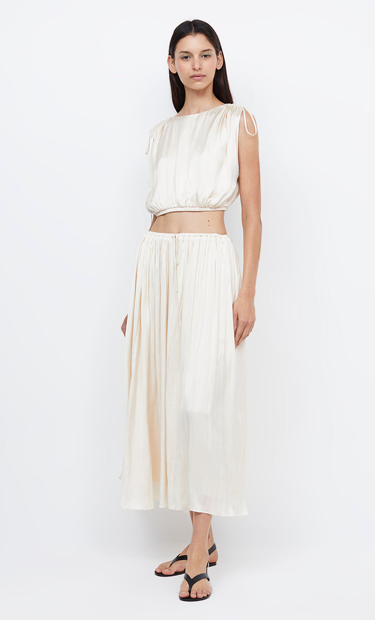PARADISE CROPPED TOP - IVORY