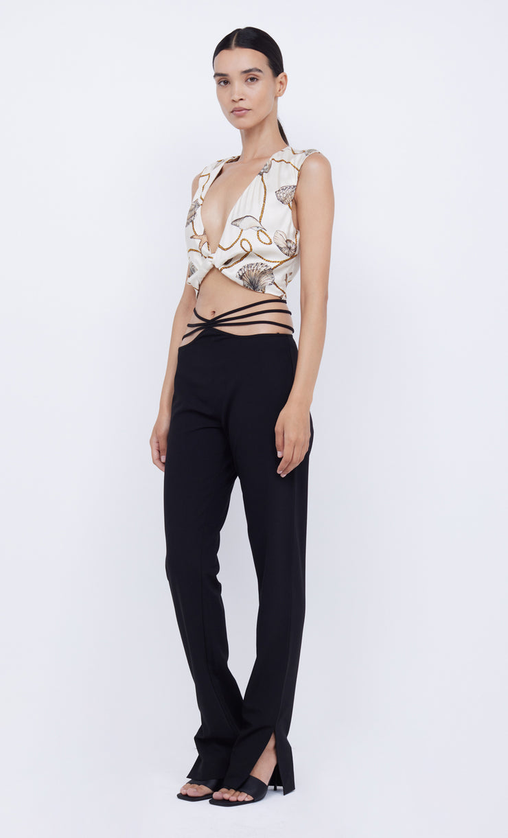 BAYSIDE TWIST CROP TOP - PARISIAN SHELL