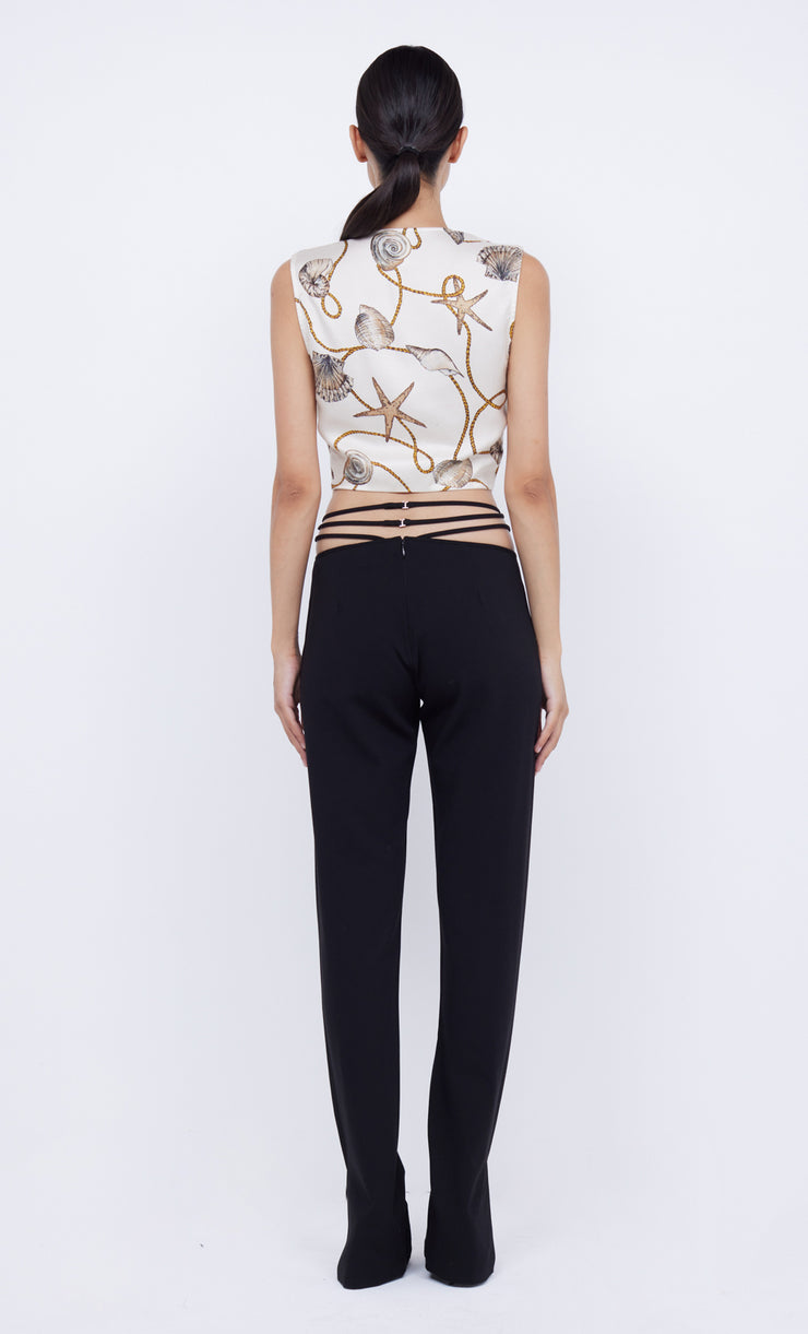 BAYSIDE TWIST CROP TOP - PARISIAN SHELL