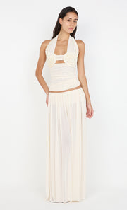 CAMILLE MAXI SKIRT - BUTTERCREAM